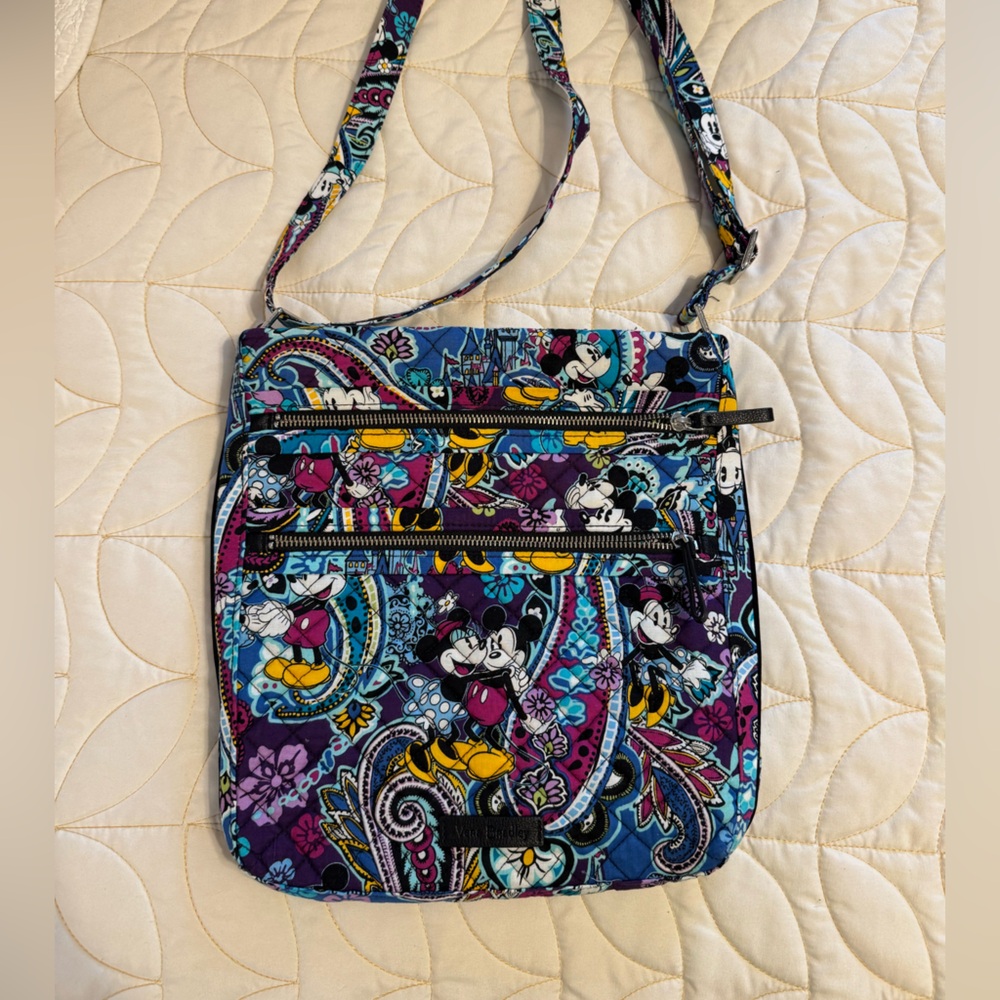 Vera Bradley triple zip hipster mickeys celebration